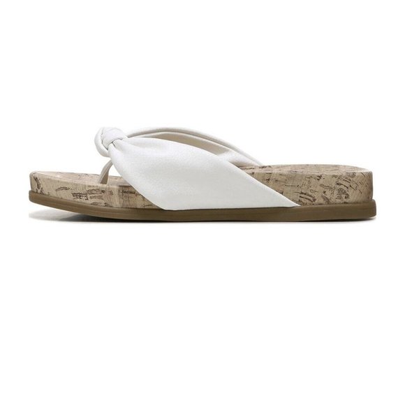 LifeStride Women's Happy Sandal white slip ons Faux Leather Comfort Size 9 - Picture 3 of 7